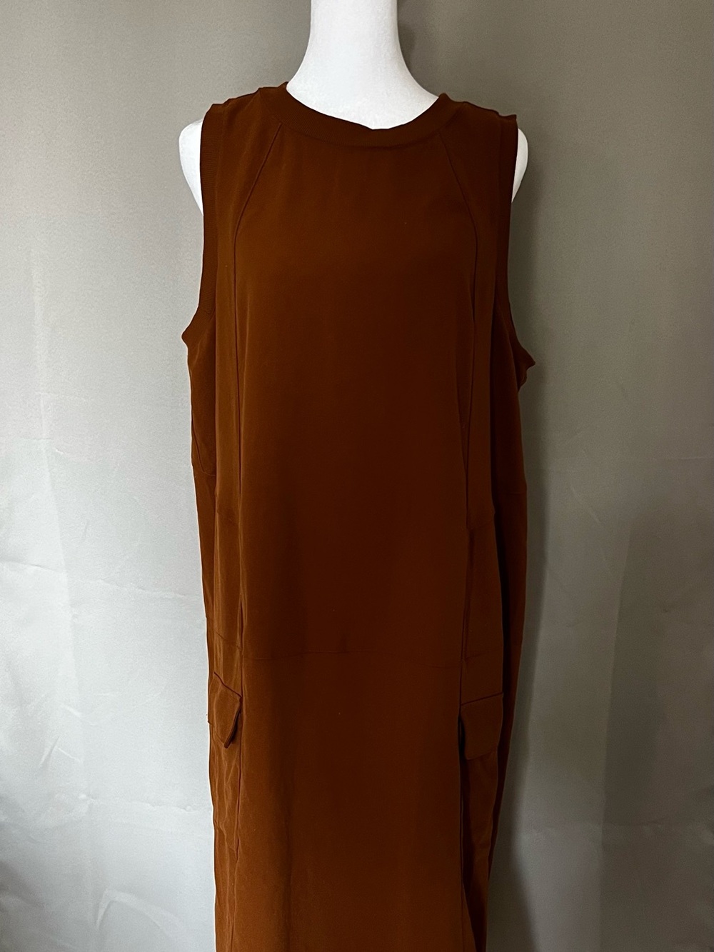 Lululemon Sleeveless Brown Shift Dress - Women's Dress